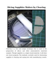 Dicing Sapphire Wafers by Cleaving.docx