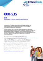 000-535 IBM Certified Specialist- Advanced Manufacturing.pdf