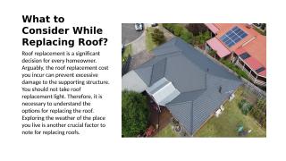 What to Consider While Replacing Roof.pptx
