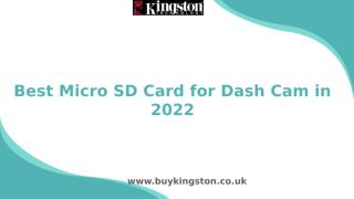 Best Micro SD Card for Dash Cam in 2022.pptx