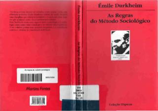 Emile Durkheim - As regras do metodo sociologos.pdf