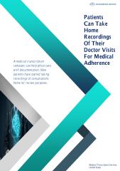 Patients Can Take Home  Recording Of Their Doctor Visits For Medical Adherence (1).pdf
